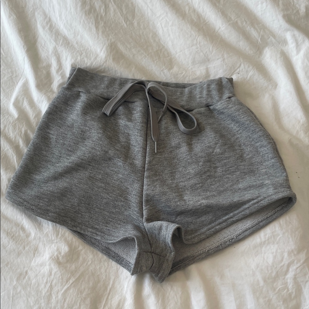 Nasty Gal Gray Drawstring Lounge Shorts